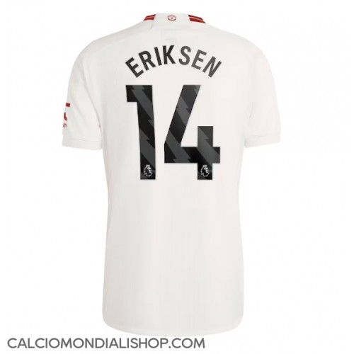 Maglie da calcio Manchester United Christian Eriksen #14 Terza Maglia 2023-24 Manica Corta